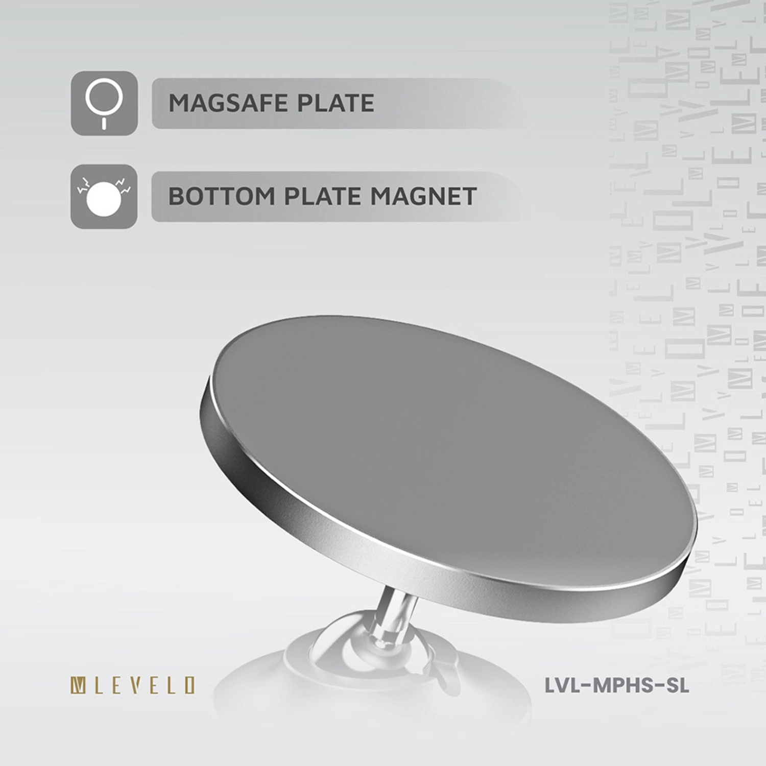 Magnifica - Car Mount Holder 360 Degree Silver