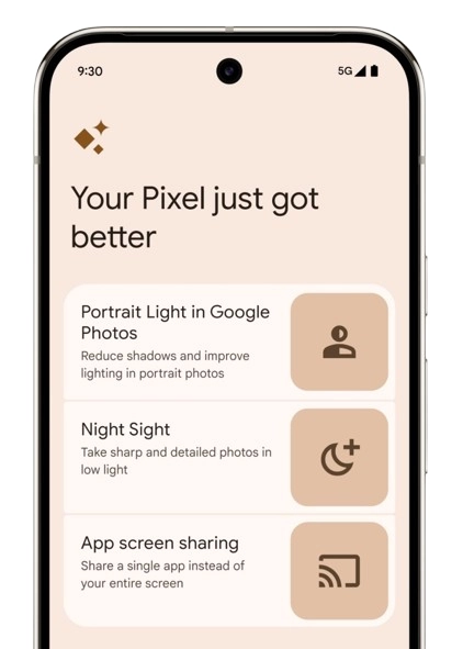 Pixel gets the latest AI features first.