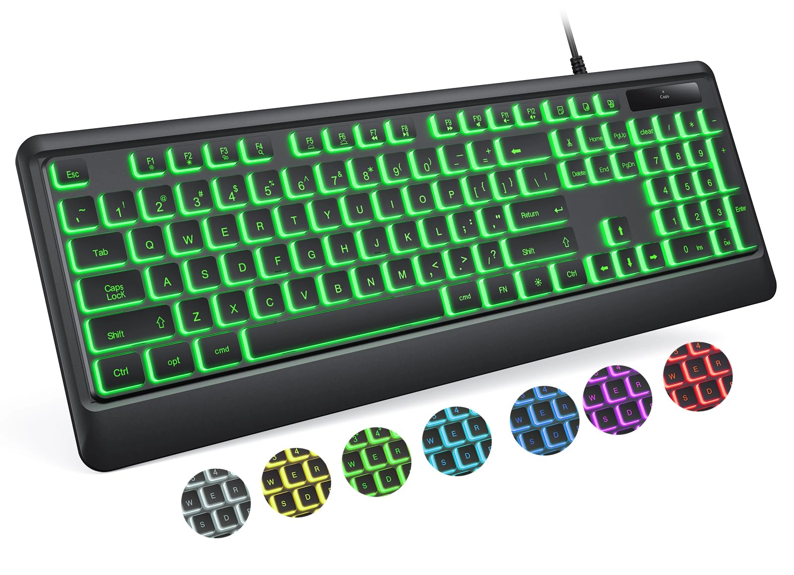 Luzarriba Backlit Computer Keyboard - US Wired