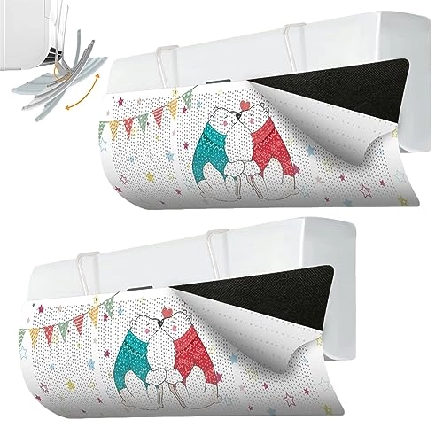 Air-Conditioning Draught Excluder - Wall Mounted Filter Cotton 2pcs