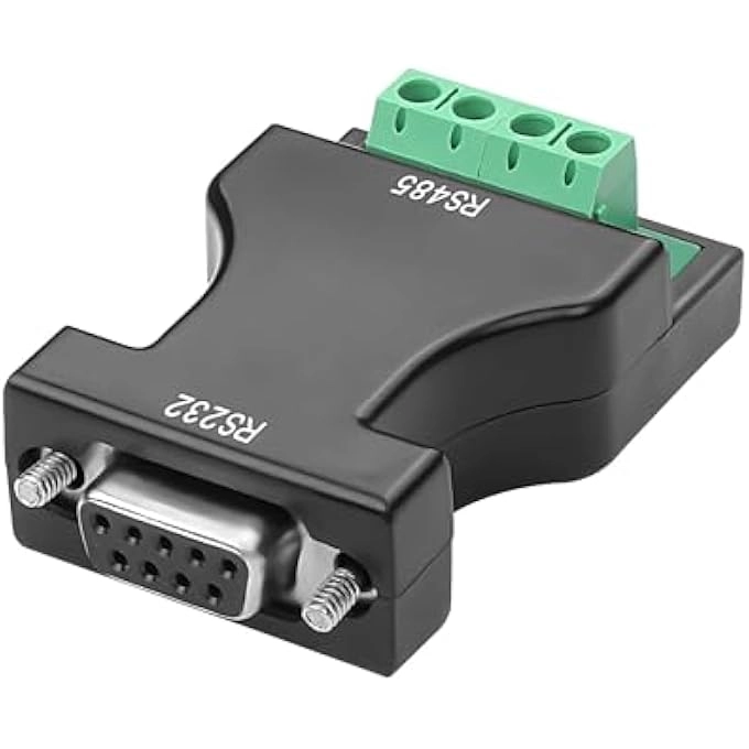 rayihni RS232 TO RS485 SERIAL DATA COMMUNICATION CONVERTER ADAPTER - DB9 FEMALE 4-PIN TERMINAL BLOCK