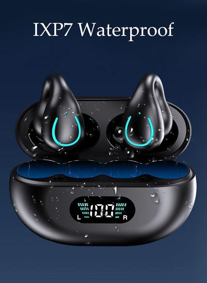 Clip On Bluetooth Earphones Wireless Earbud