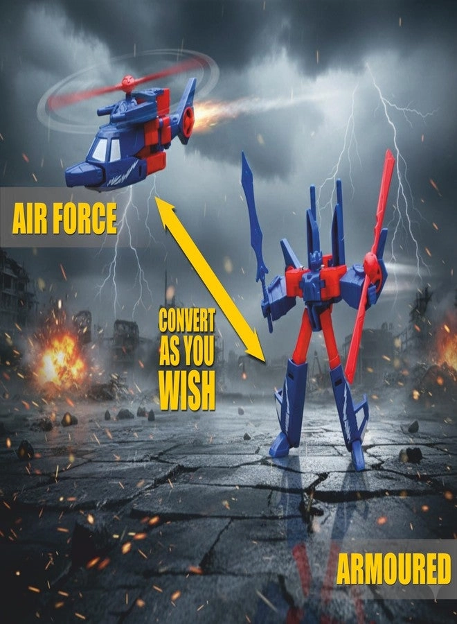 Transcops (Set of 2) - Robot to Car & Car to Robot Yellow & Blue