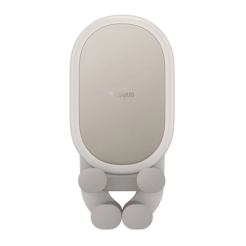 Baseus Car Phone Mount - Grey Round Air Vent Automatic Locking