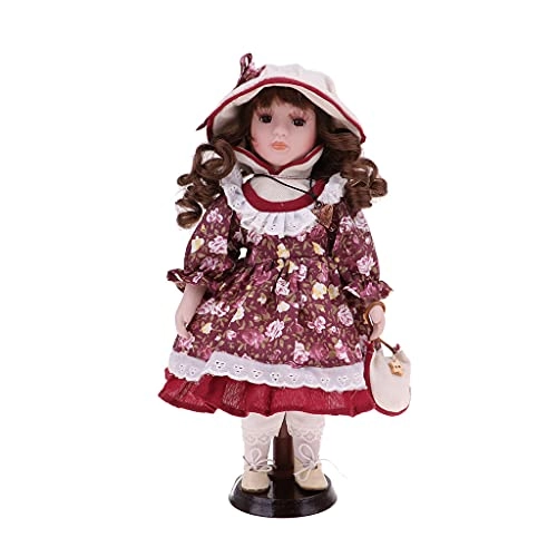 Doll - 12 Inch Porcelain Floral Clothing