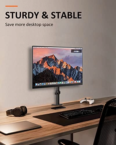 Single Head and Plate Vesa Pole Mount Bracket - 1 27inch 75x75mm 100x100mm