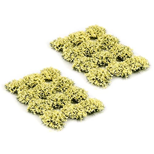 Miniature Flower Tufts - 24 pcs compatible with Warhammer 40K, Warhammer AOS, DND, Scale Model and Fantasy Figurines