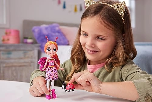 Ladonna Ladybug Doll - 15 cm Animal Friend Waft Removable Skirt Ages 4+