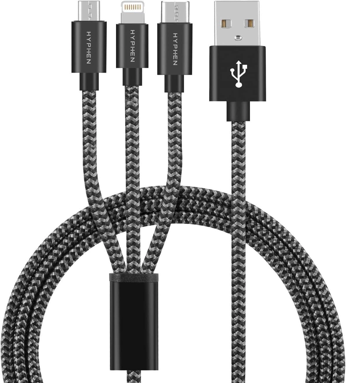 3 in 1 USB Cable USB Type-C to USB Type-A 1m