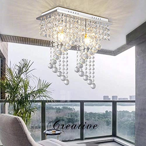 K9 Crystal Ceiling Lamp - warm light