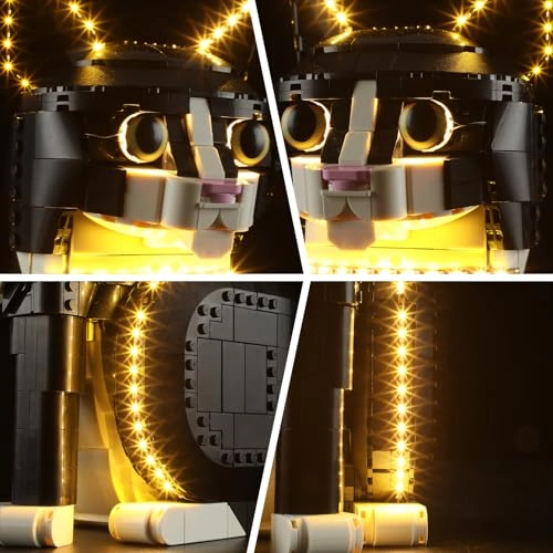 LED Light for LEGO Ideas Black and White Cat 21349