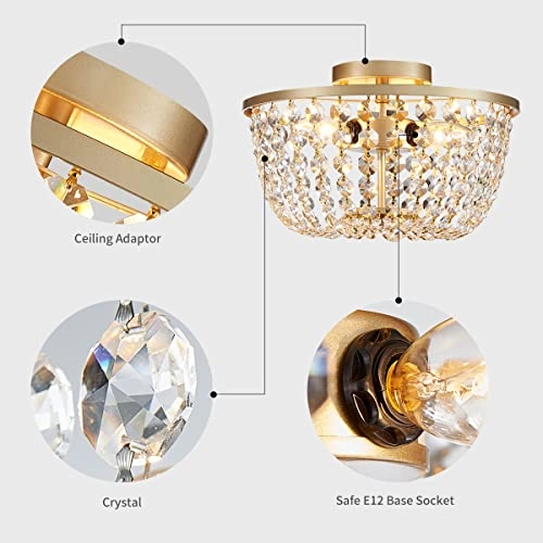 Crystal Leaf Chandelier