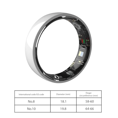 Smart Health Ring - Ceramic Charging Case Sleep Monitor