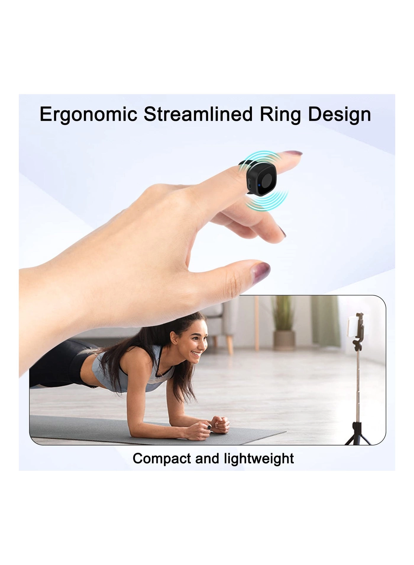 Bluetooth Control Ring Remote - Camera Shutter iPhone iPad