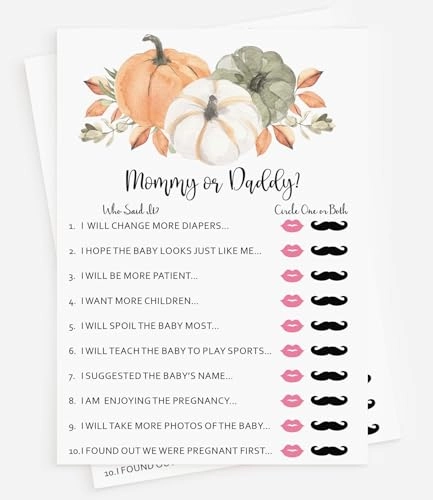 Baby Shower Who Said It? - 50-Cards Gender Neutral
