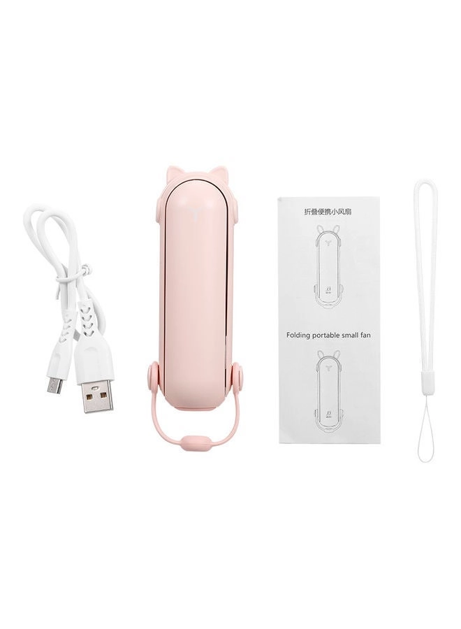 Portable Foldable Handheld Mini Fan - 3-In-1 White