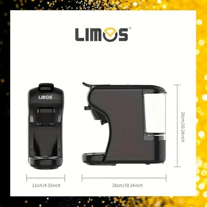 3-in-1 Capsule Coffee Machine 1450W 19 Bar 0.6L