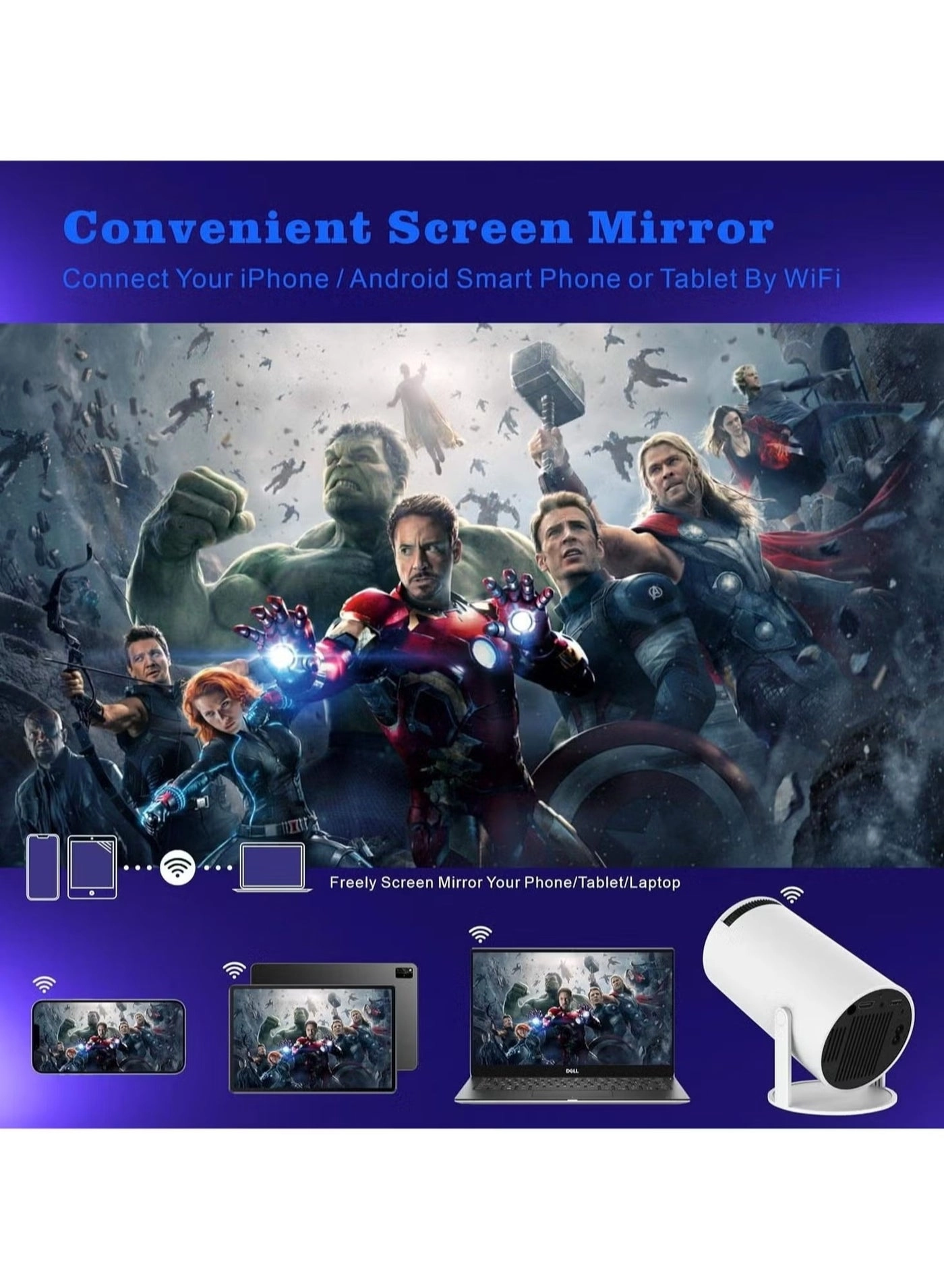 Mini Portable Projector 200 ANSI