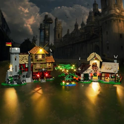 LED Lighting Kit for LEGO Icons Medieval Town Square 10332 - Plastic