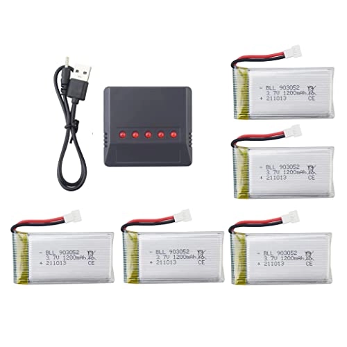 Battery - 1200mAh 3.7V + 5in1 Charger