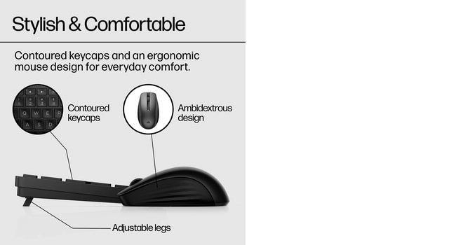 650 Wireless Keyboard And Mouse Combo - AR/EN Wireless