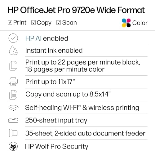 OfficeJet Pro 9720 - Inkjet Color