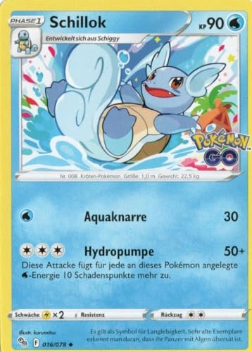 Schillok PGO 016 - Trading Card German
