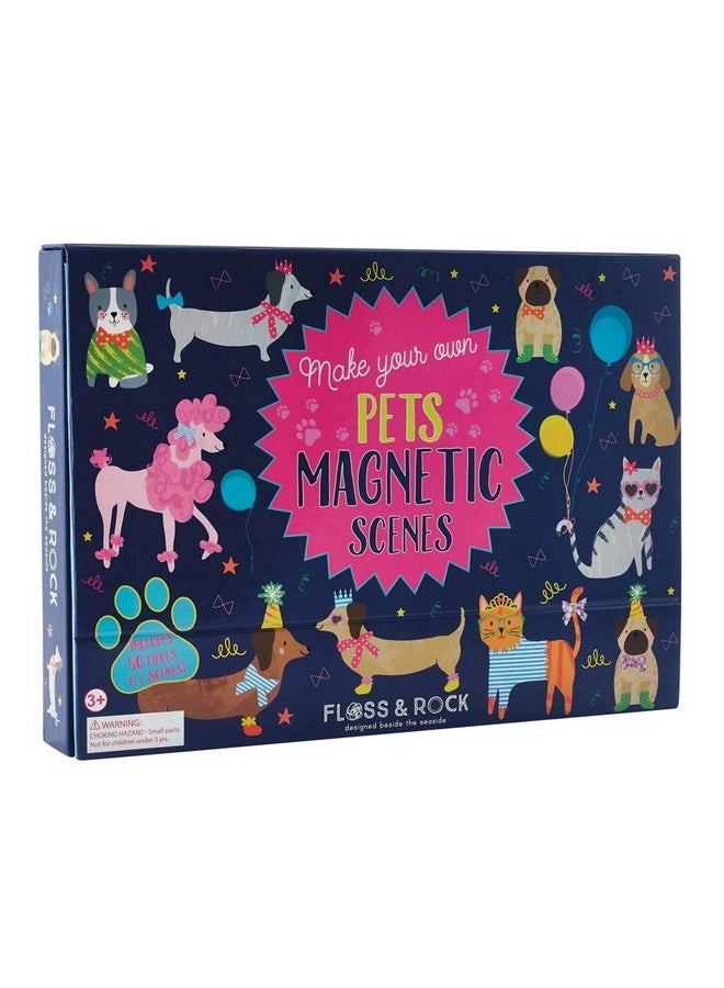 Floss & Rock Pets Magnetic Dress Up Doll Playset - 3+ 50 pc