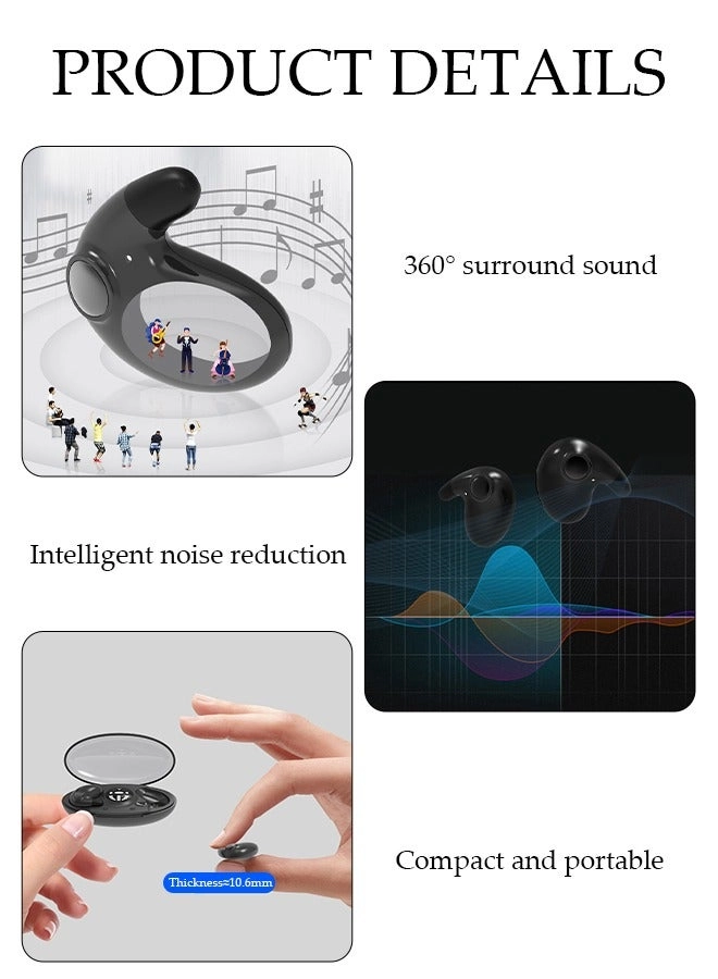 Clip On Bluetooth Earphones Wireless Earbud