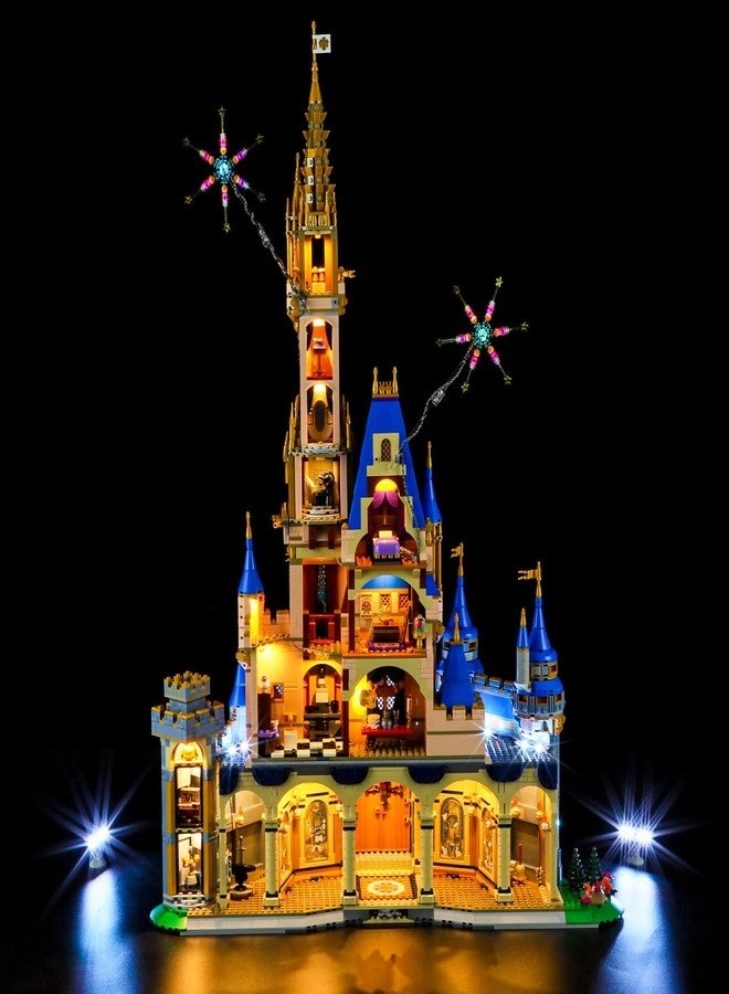 Led Lighting Kit for LEGO Disney Castle (43222) - Remote Control Version Multicolor