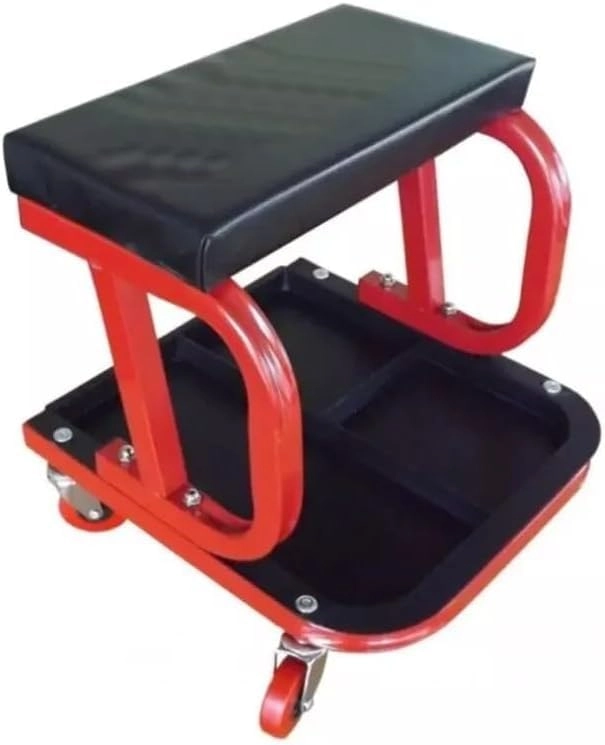 sizi Creeper Seat - Padded Cushion 360° Swivel Casters Heavy-Duty Metal Frame
