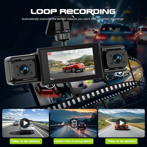 4-Channel Dash Cam - 1080P