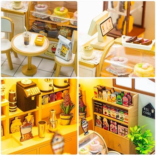 3D Wooden Puzzle Bookshelf Insert - Library of Books 1:24