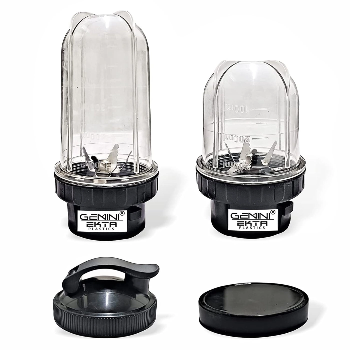 Bullet Jars - 530 ML 350 ML ABS Transparent