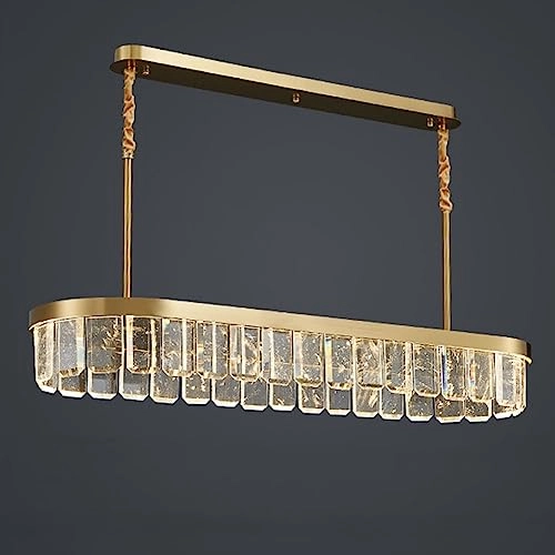 Crystal Chandelier - Golden tricolor light 100*38*30cm