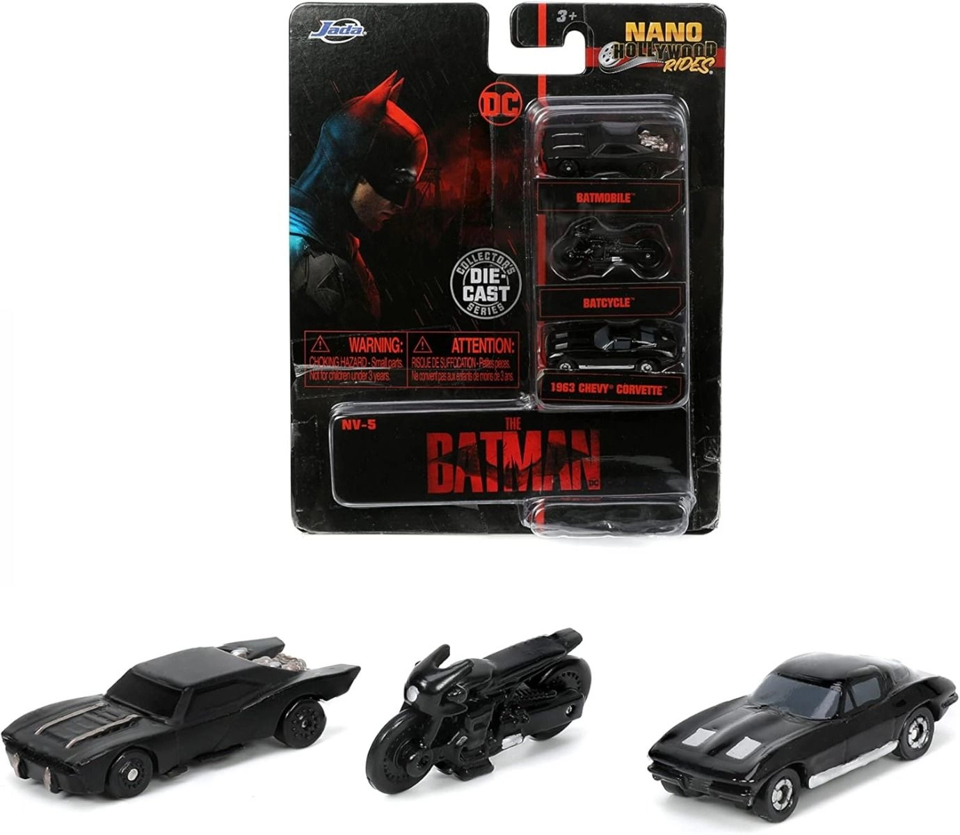 Batman Nano Cars - 1.65 inches 3-Pack
