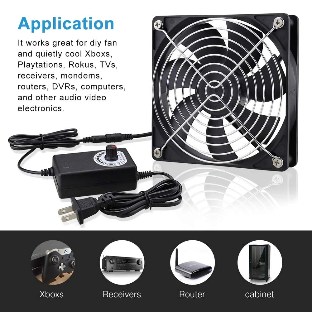 AC Powered Computer Fan - 120mm x 25mm