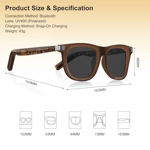 G06 Smart Glasses - Polarized Bluetooth 5.3