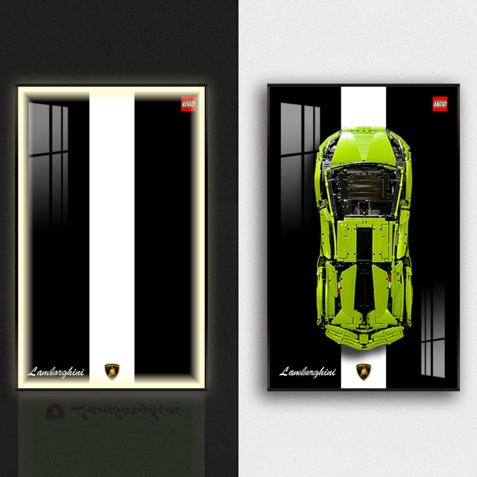 Figures Display Wall Mount - 50x80x4cm Acrylic