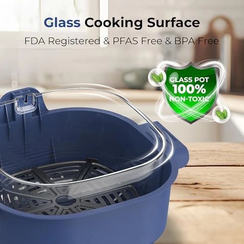 Portable Glass Air Fryer RHAF-25001NB