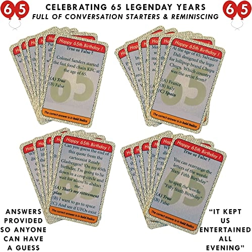 65th Birthday Game - English Adult