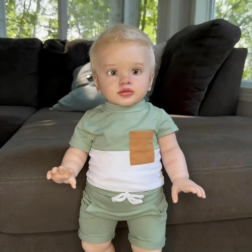 Pippa Reborn Baby Doll - 26 inch Cotton Vinyl Hand-rooted Curly Hair Ages 3+