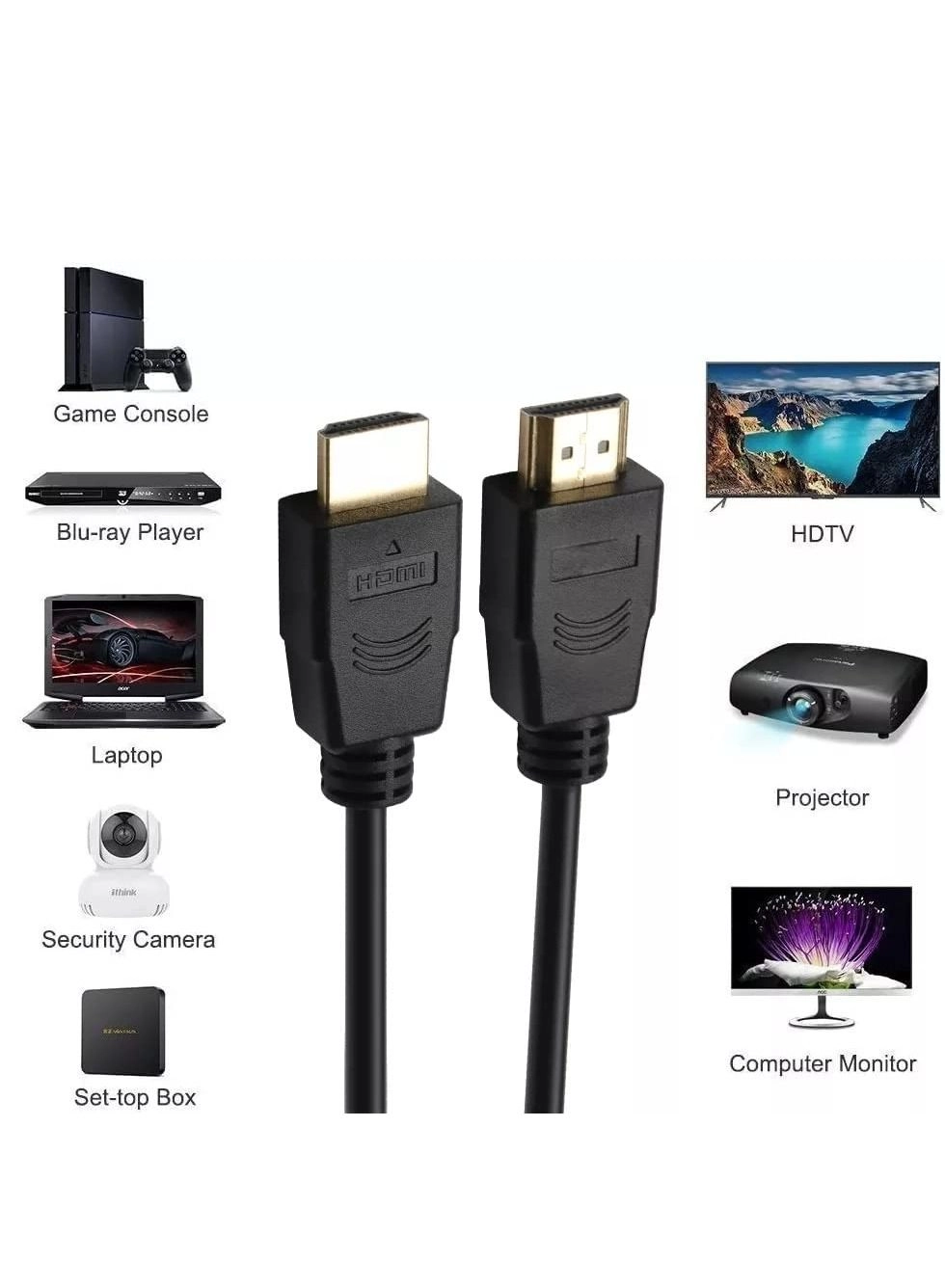 4K HDMI Cable - 3m Pack