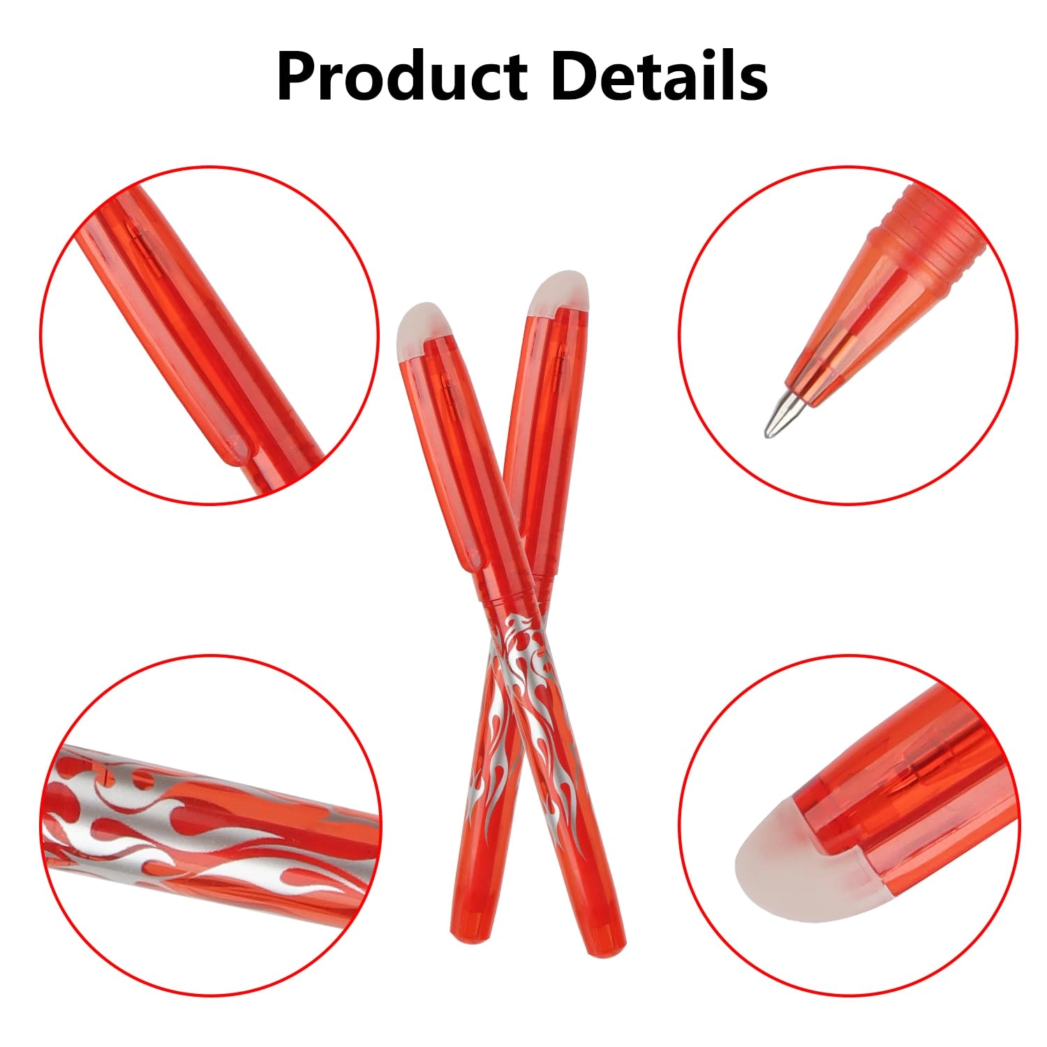 Erasable Gel Pens - 7PCS 0.5mm