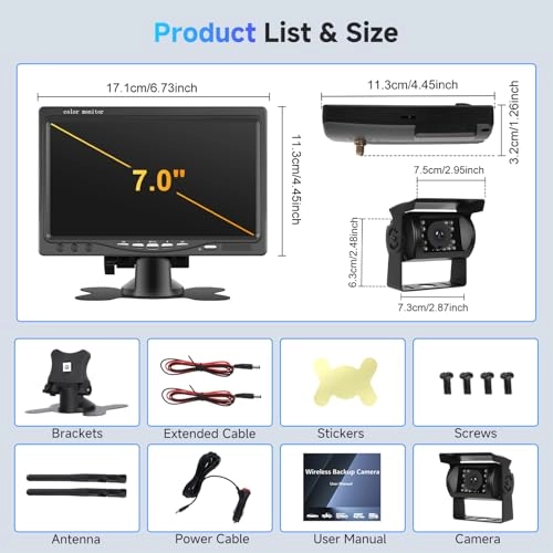 Wireless Reverse Camera Kit - IR Night Vision Wireless 752 X 582 pixels