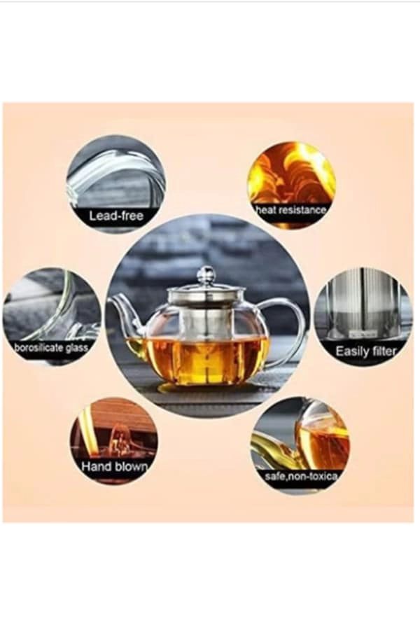 Glass Teapot - Borosilicate 1000ml