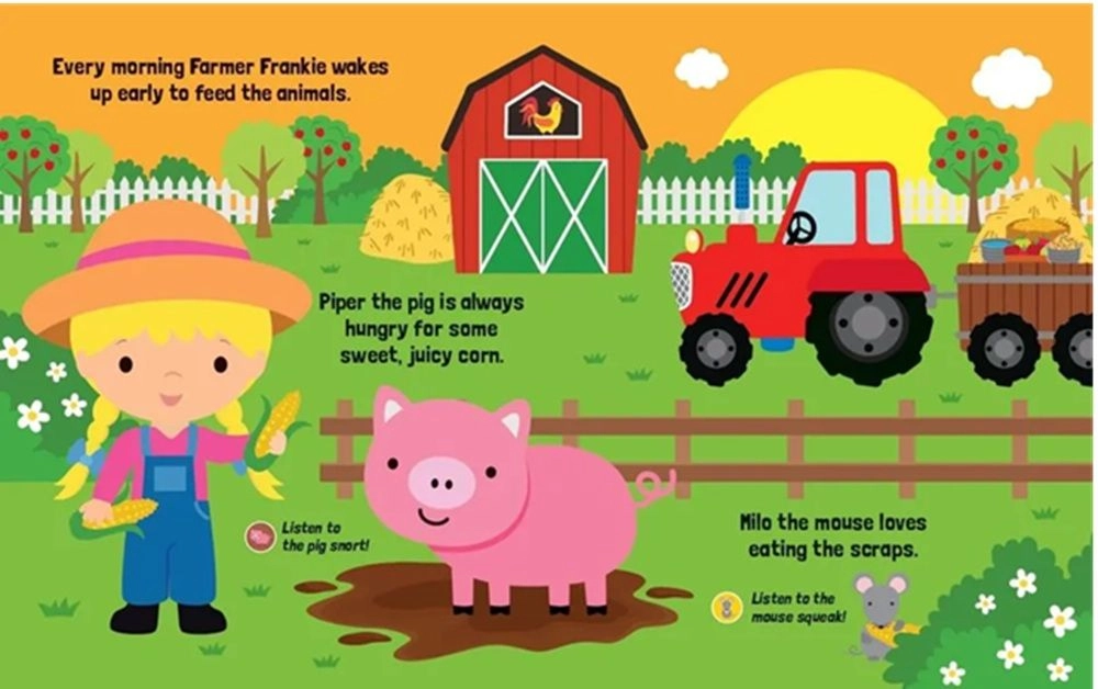 10 button Sound On The Farm Book - 3 years+