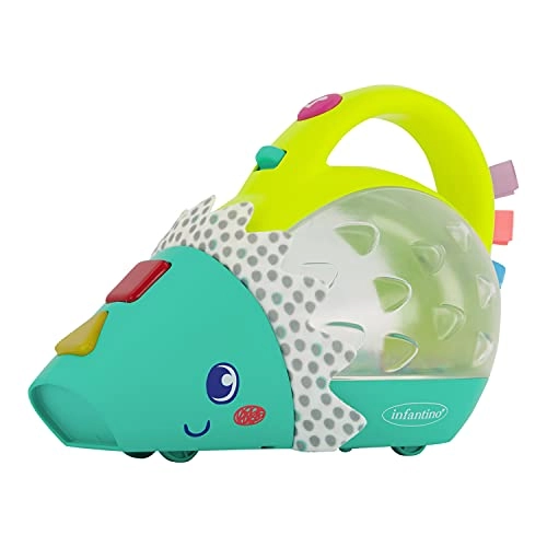 Infantino Push & Pop Mini-Vac - Musical Light-Up Hedgehog