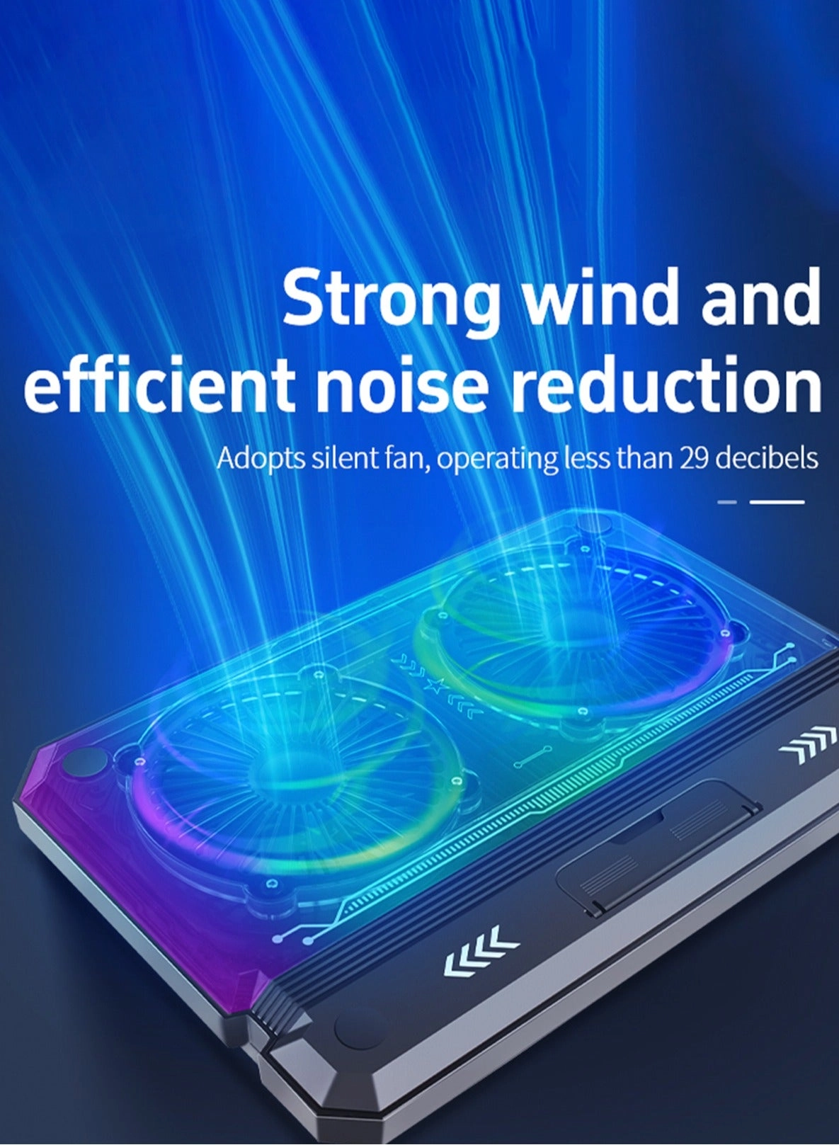 Gaming Laptop Cooling Pad - Dual 12-17.3 inch