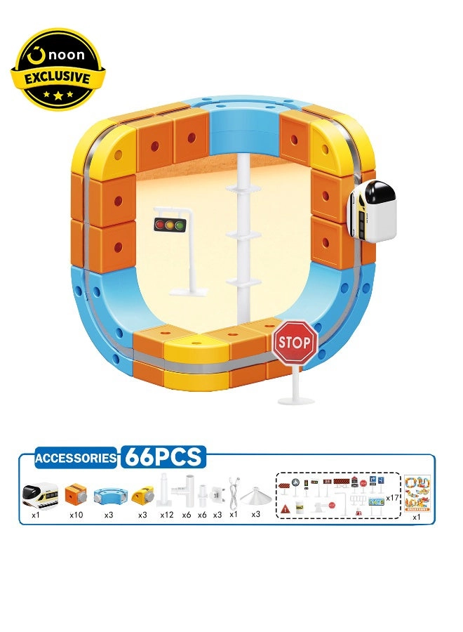 Magni Mates Maglev Train Set - 66 pcs